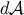 d𝒜