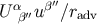 Uαβ′′uβ′′∕radv