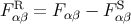 R S Fαβ = F αβ − Fαβ