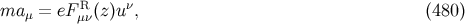 ma = eF R (z)uν, (480 ) μ μν