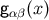 gαβ(x )