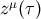zμ(τ )