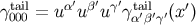 tail α′ β′ γ′ tail ′ γ000 = u u u γα′β′γ′(x )