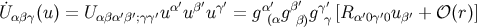 ′ ′ ′ ′ ′ ′ ˙Uαβγ(u) = U αβα′β′;γγ′uα uβ uγ = g α(αgββ)g γγ [R α′0γ′0uβ′ + 𝒪 (r)]