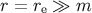 r = re ≫ m