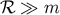 ℛ ≫ m