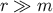 r ≫ m