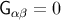 G αβ = 0