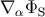 ∇α ΦS