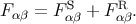 S R F αβ = Fαβ + Fαβ.