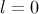l = 0