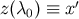 ′ z(λ0) ≡ x