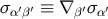 σα′β′ ≡ ∇β′σα′