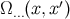 Ω (x,x′) ...
