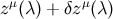 z μ(λ) + δz μ(λ)