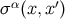 σα (x, x′)