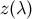 z(λ)