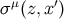 σ μ(z,x′)