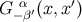G α ′(x,x ′) − β
