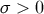 σ > 0