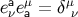 eaeμ = δμ ν a ν
