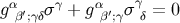 gα σγ + gα σγ = 0 β′;γδ β′;γ δ