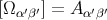 [Ω α′β′] = A α′β′