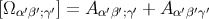 [Ωα ′β′;γ′] = A α′β′;γ′ + Aα′β′γ′