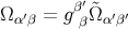 ′ Ωα′β = gββ&tidle;Ω α′β′