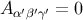 A α′β′γ′ = 0