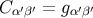 C α′β′ = gα′β′