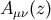 A (z ) μν
