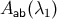 Aab (λ1)
