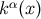 kα(x)