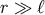 r ≫ ℓ