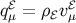 qℰμ = ρℰvℰμ