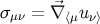 σμν = ∇⃗⟨μuν⟩