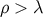 ρ > λ