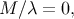 M ∕λ = 0,