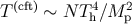 (cft) 4 2 T ∼ N T h∕M p