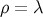 ρ = λ