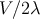 V∕2 λ