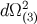 dΩ2(3)