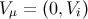 V μ = (0,Vi)