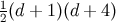 12(d + 1 )(d + 4)