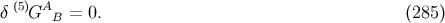 δ (5)GA = 0. (285 ) B