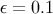 ε = 0.1