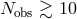 Nobs ≳ 10