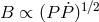 B ∝ (P ˙P)1∕2