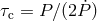 τc = P ∕(2P˙)